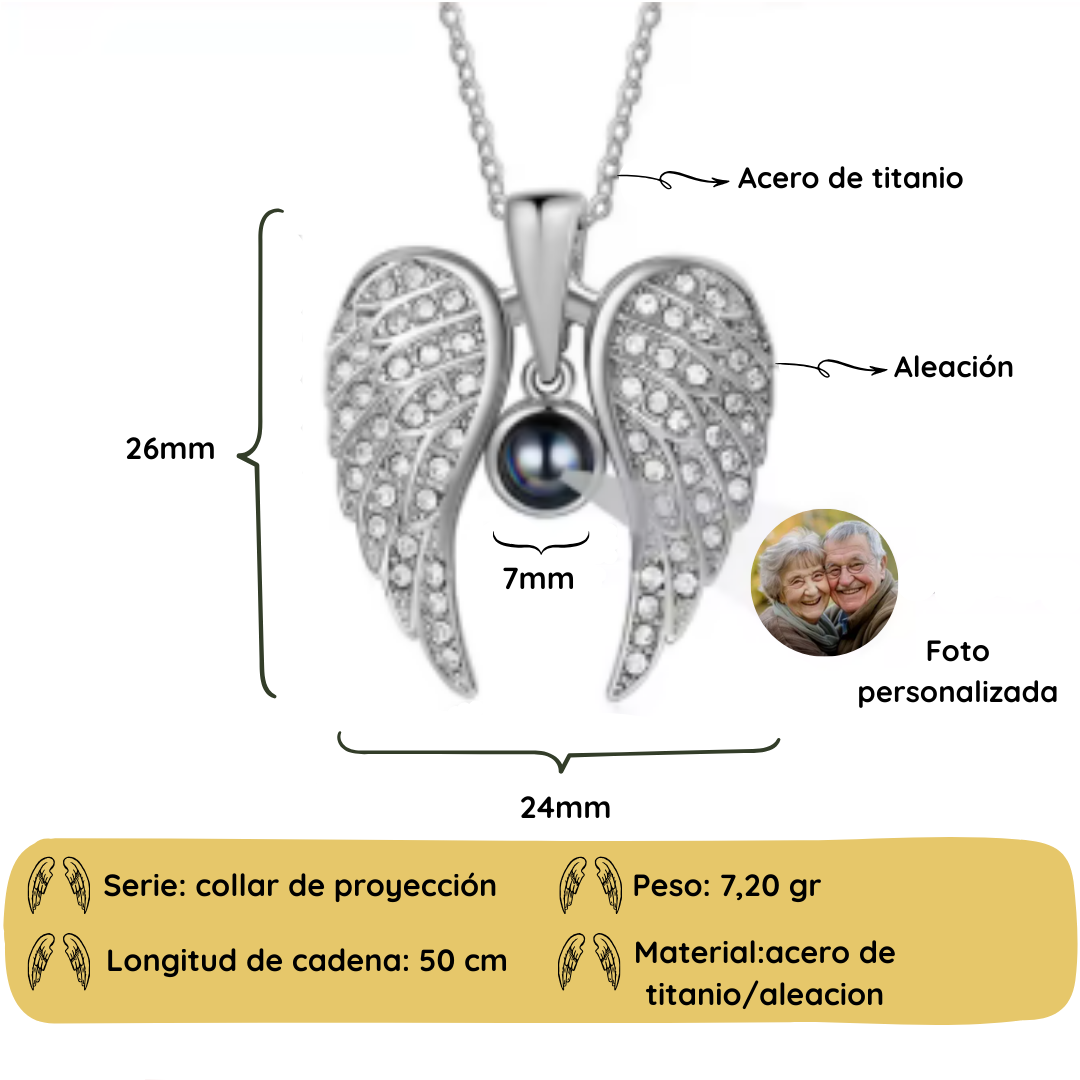 🪽Collar Ángel Guardián con Foto