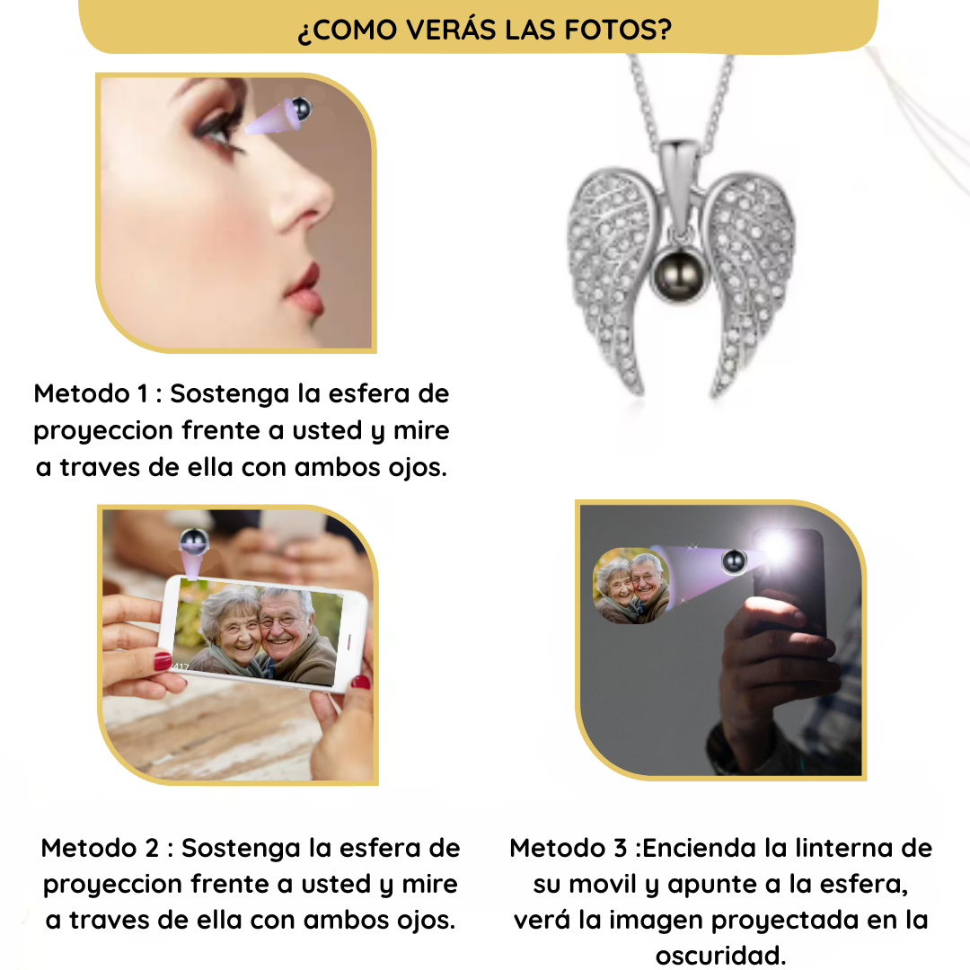 🪽Collar Ángel Guardián con Foto